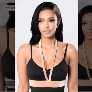 Fashion nova champagne hardness velvet